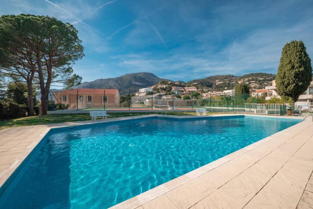 Appartement Familial 6P, Avec Piscine Et Tennis, Proche Mer Roquebrune-Cap-Martin Zewnętrze zdjęcie
